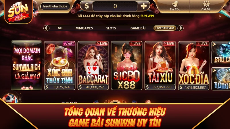 Tổng quan về thương hiệu Game Bài SUNWIN uy tín